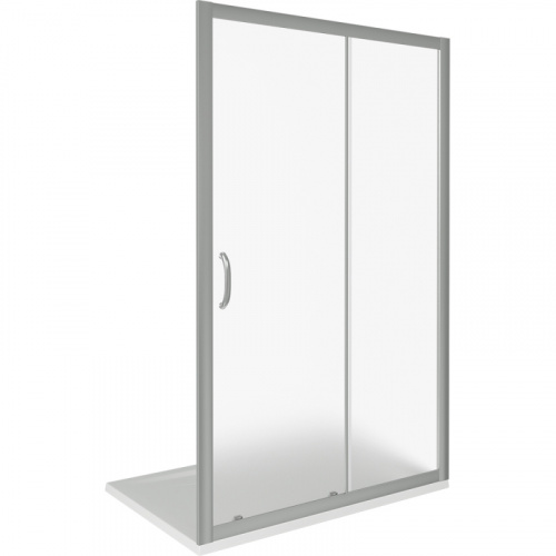 Душевая дверь в нишу Good Door Infinity WTW-110 110 профиль Хром стекло прозрачное фото 3