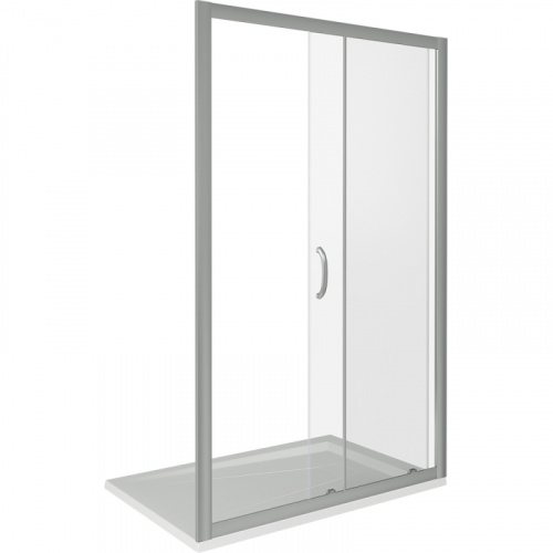 Душевая дверь в нишу Good Door Infinity WTW-110 110 профиль Хром стекло прозрачное фото 2