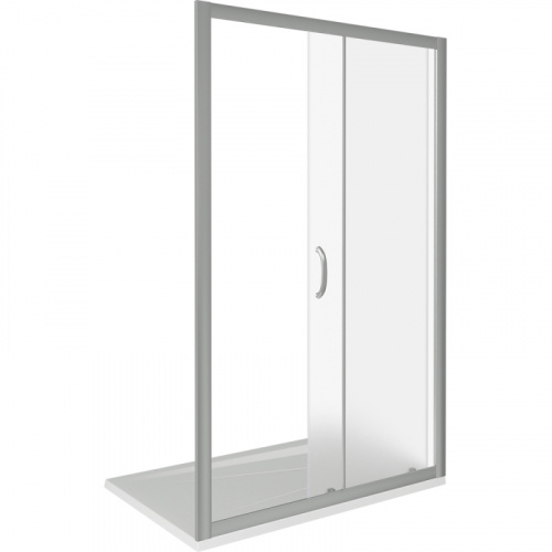 Душевая дверь в нишу Good Door Infinity WTW-140 140 профиль Хром стекло прозрачное фото 6