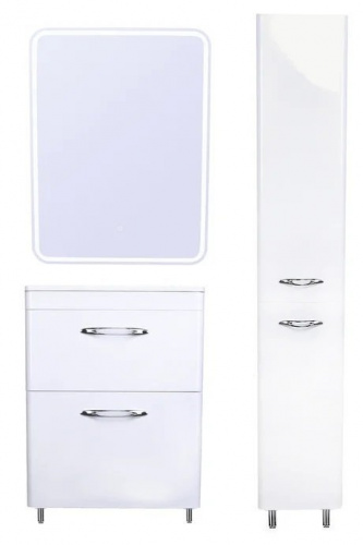 Зеркальный шкаф Style Line Каре 70 СС-00002275 с подсветкой и сенсором Белый фото 9