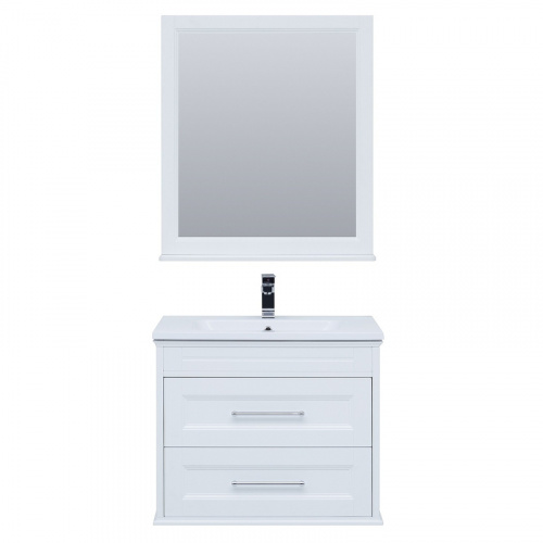 Комплект мебели для ванной Aquanet Бостон M 80 259387 подвесной Белый матовый фото 3