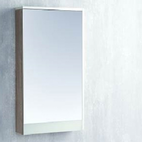 Зеркальный шкаф Акватон Эмма 46 1A221802EAD80 Белый Дуб наварра фото 2