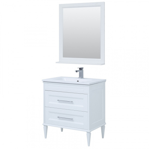 Комплект мебели для ванной Aquanet Бостон M 80 259387 подвесной Белый матовый фото 13