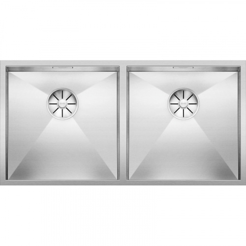 Кухонная мойка Blanco Zerox 400/400-U Нержавеющая сталь с зеркальной полировкой