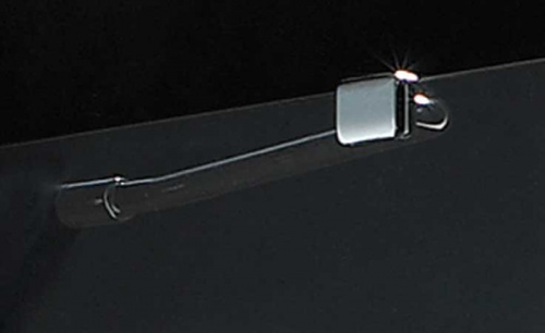 Душевой уголок Cezares ELENA-W-AH-1-100/80-P-Cr-R профиль Хром стекло рифленое фото 4