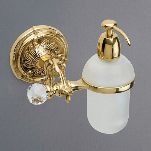 Дозатор для жидкого мыла Art&Max Barocco Crystal AM-1788-Do-Ant-C Античное золото фото 2
