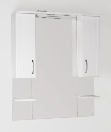 Зеркало со шкафом Style Line Эко стандарт Энигма 90 С с подсветкой Белый глянец фото 7