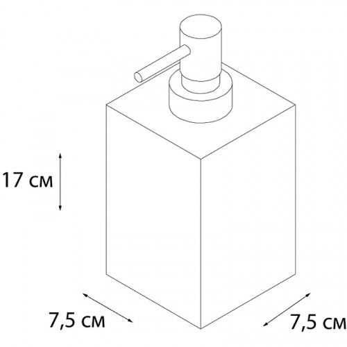 Дозатор жидкого мыла Fixsen Sole FX-301-1 Бежевый Хром фото 2