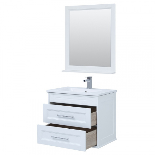 Комплект мебели для ванной Aquanet Бостон M 80 259387 подвесной Белый матовый фото 6