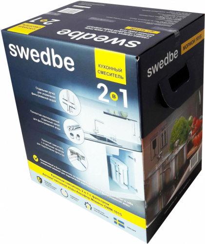 Смеситель для кухни Swedbe Selene Plus K8144M с фильтром Нержавеющая сталь фото 6