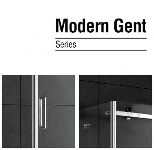 Душевой уголок Gemy Modern Gent S25191A-A6-80 140х80 профиль Хром стекло прозрачное фото 3