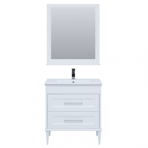 Комплект мебели для ванной Aquanet Бостон M 80 259387 подвесной Белый матовый фото 11