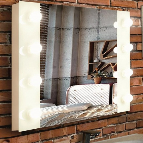 Зеркало Континент Этюд 800x600 ЗГП02 гримерное с подсветкой с механическим выключателем фото 2