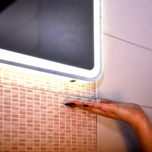 Зеркало Бриклаер Эстель-1 100 на взмах руки с подсветкой фото 5