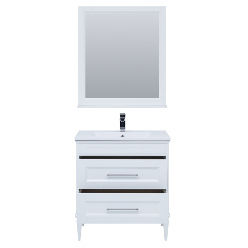 Комплект мебели для ванной Aquanet Бостон M 80 259387 подвесной Белый матовый фото 12