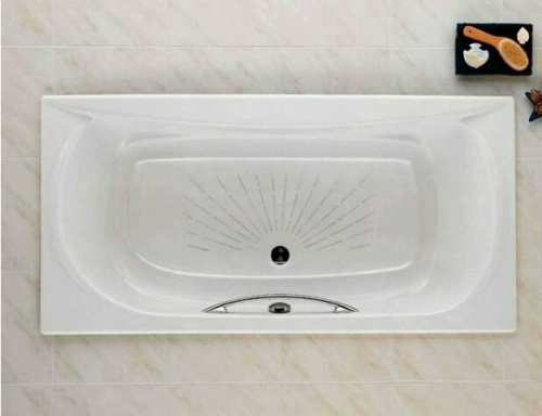 Чугунная ванна Roca Akira 170x85 2325G000R с антискользящим покрытием фото 3