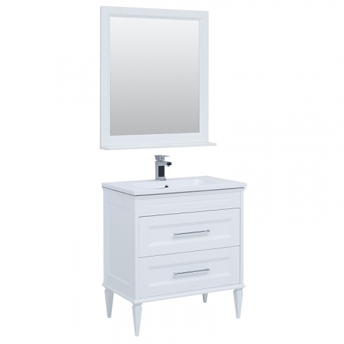 Комплект мебели для ванной Aquanet Бостон M 80 259387 подвесной Белый матовый фото 9
