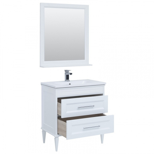 Комплект мебели для ванной Aquanet Бостон M 80 259387 подвесной Белый матовый фото 10