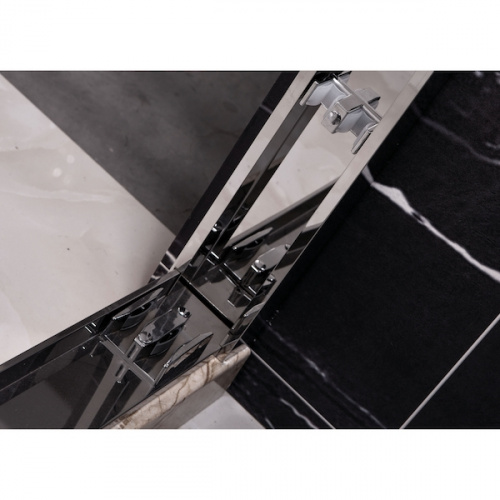 Душевой уголок Royal Bath RB-L-2011-1400-9L 140х90 без поддона профиль Хром стекло прозрачное фото 3